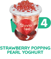 Kids Strawberry Popping Pearl Yoghurt