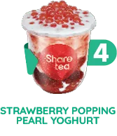 Kids Strawberry Popping Pearl Yoghurt