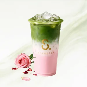 Matcha Rose Milk Tea